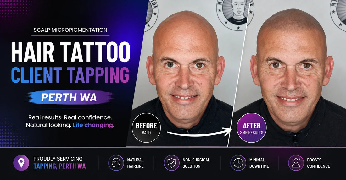 Hair Tattoo Client Tapping Perth Wa