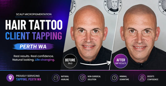 Hair Tattoo Client Tapping Perth Wa