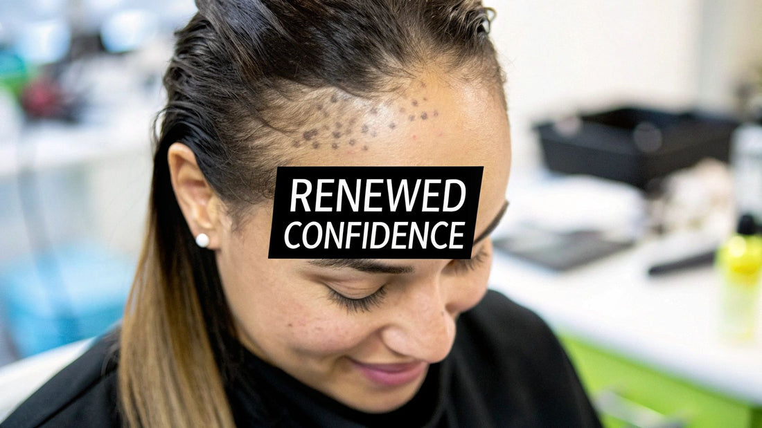 how scalp micropigmentation can help female hair loss