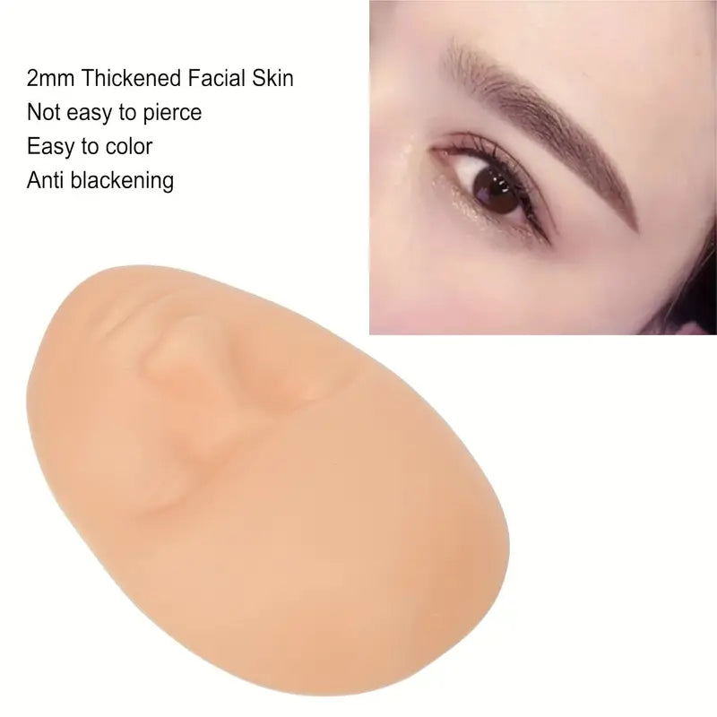 3D silicone training heads for tattoo